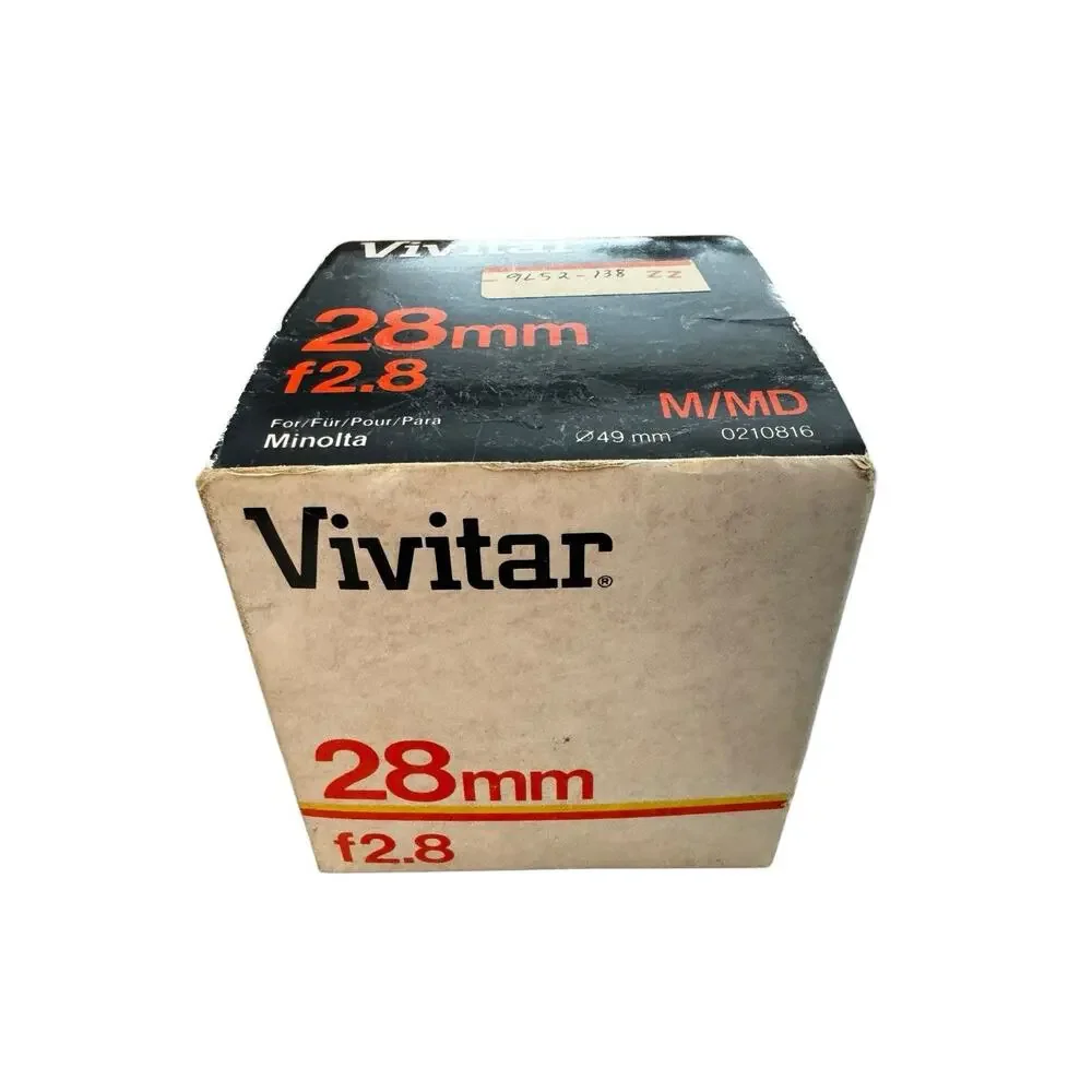 Vintage Vivitar Auto Wide-Angle 28mm 1:2.8 Lens Works